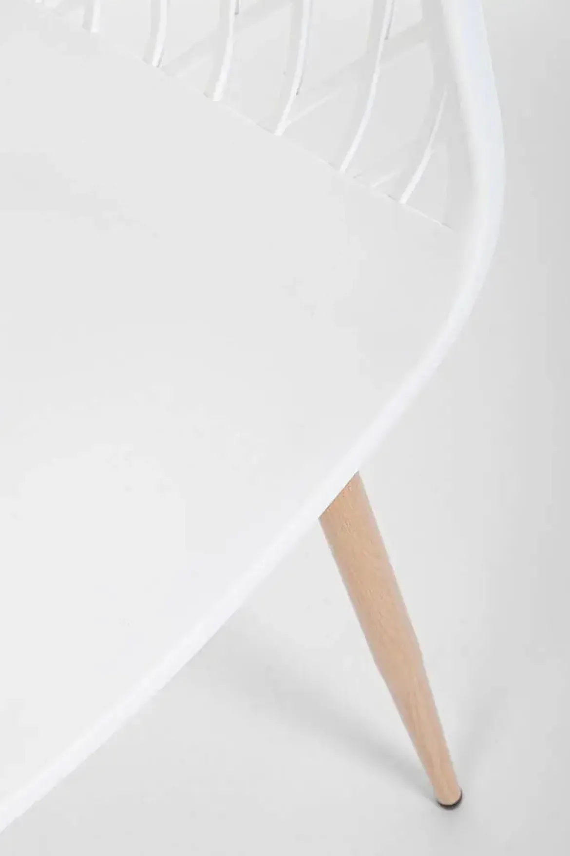Silla de Comedor con Patas de Acero y Asiento PP OPTIK Blanco 0733414
