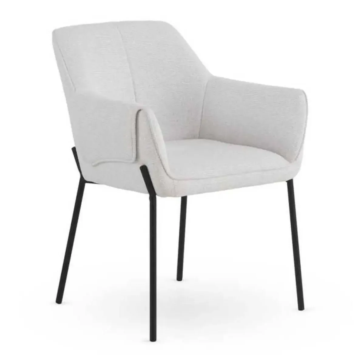 Silla de Comedor con Reposabrazos en Chenilla GABAR