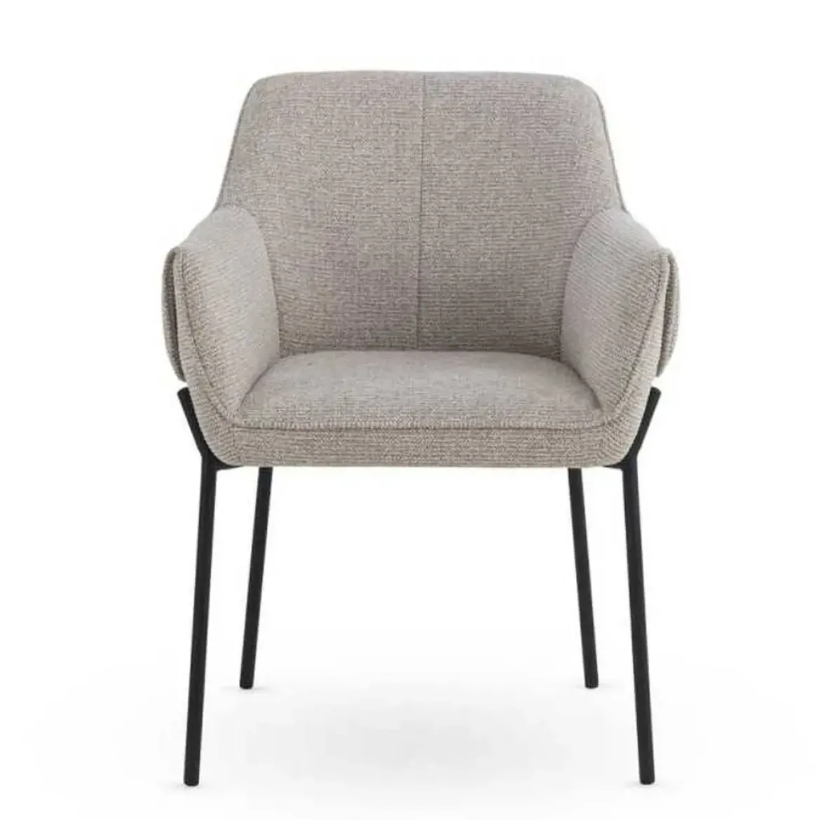 Silla de Comedor con Reposabrazos en Chenilla GABAR