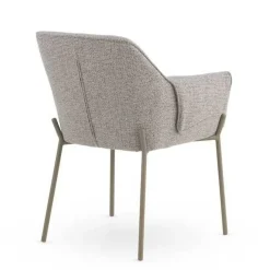 Silla de Comedor con Reposabrazos en Chenilla GABAR