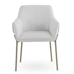 Silla de Comedor con Reposabrazos en Chenilla GABAR