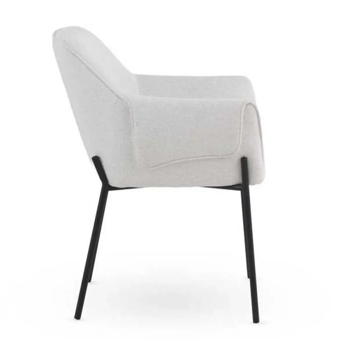 Silla de Comedor con Reposabrazos en Chenilla GABAR