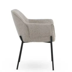 Silla de Comedor con Reposabrazos en Chenilla GABAR