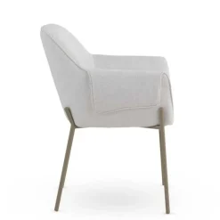 Silla de Comedor con Reposabrazos en Chenilla GABAR