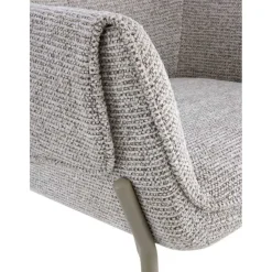 Silla de Comedor con Reposabrazos en Chenilla GABAR