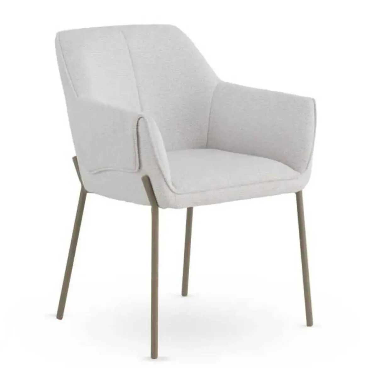 Silla de Comedor con Reposabrazos en Chenilla GABAR