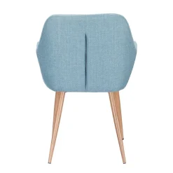 Silla de Comedor con Reposabrazos Tapizada en Tela ERIKA DC-3115