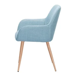 Silla de Comedor con Reposabrazos Tapizada en Tela ERIKA DC-3115