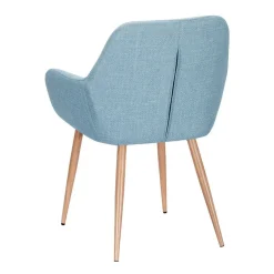 Silla de Comedor con Reposabrazos Tapizada en Tela ERIKA DC-3115
