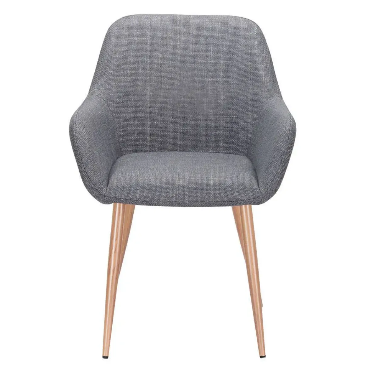 Silla de Comedor con Reposabrazos Tapizada en Tela ERIKA DC-3115