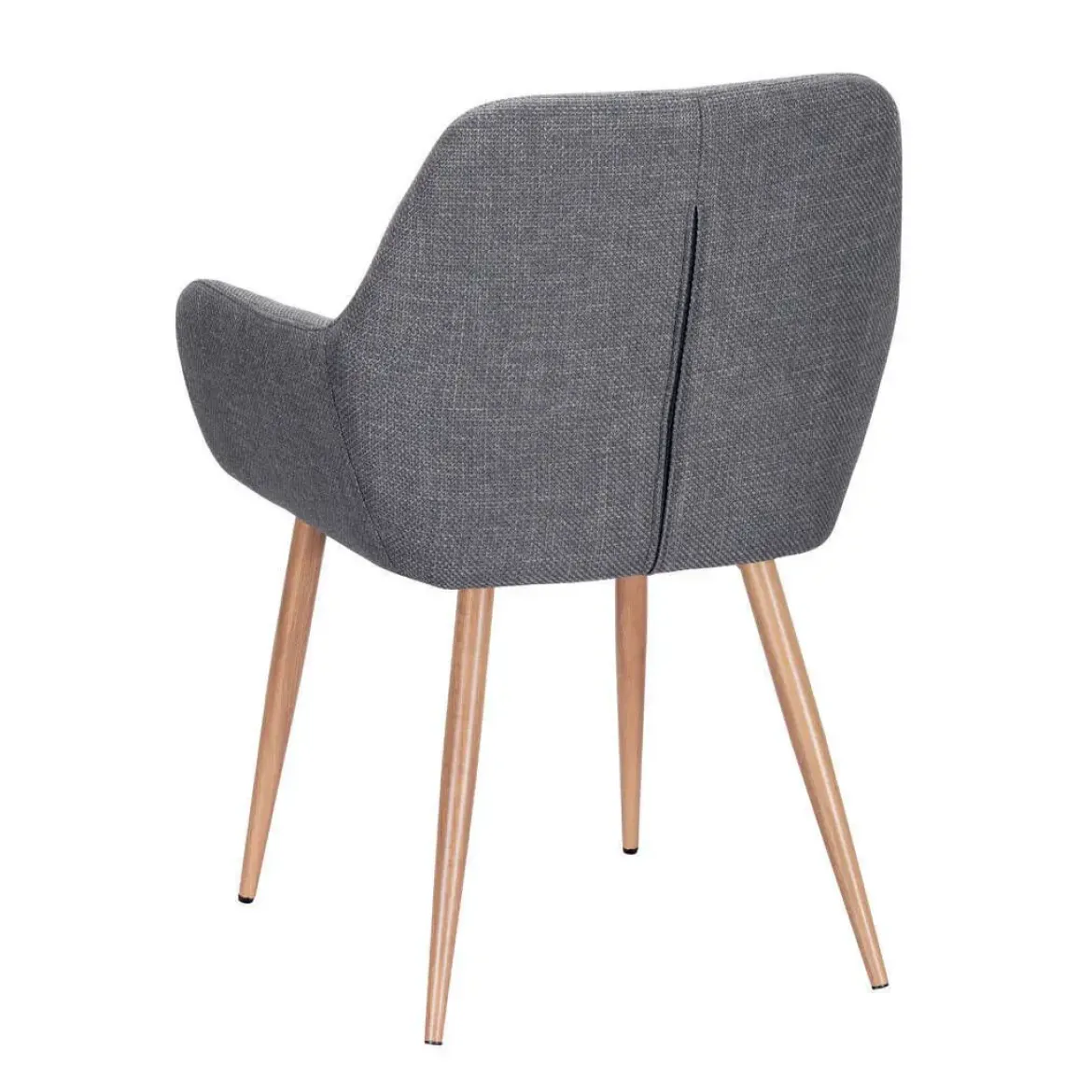 Silla de Comedor con Reposabrazos Tapizada en Tela ERIKA DC-3115