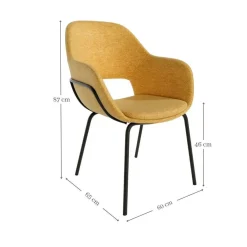 Silla de Comedor con Reposabrazos SIDNEY