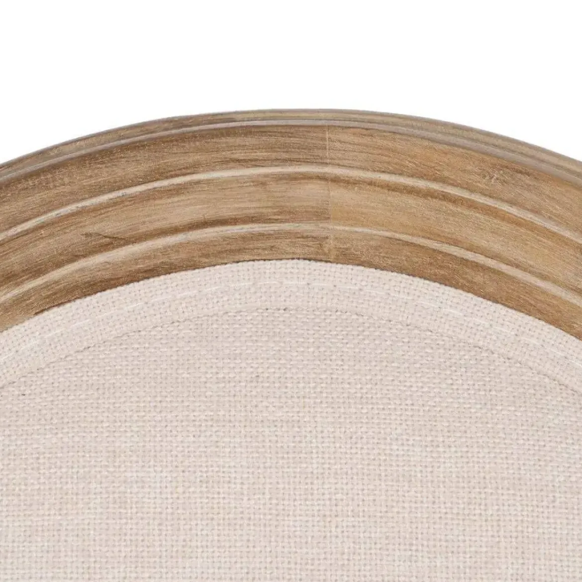 Silla de Comedor de Madera con Asiento de Lino 611286