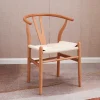 Silla de Comedor de Madera Natural con Asiento de Cuerda DAISY