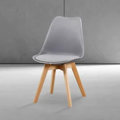 Silla de Comedor de Resina estilo Nórdico FINA
