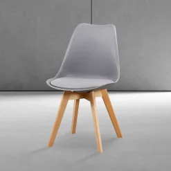 Silla de Comedor de Resina estilo Nórdico FINA