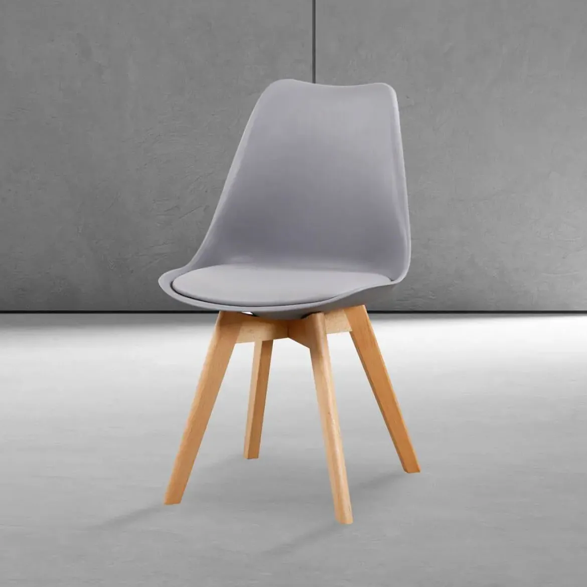 Silla de Comedor de Resina estilo Nórdico FINA