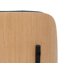 Silla de Comedor Tapizada de Color Azul Marino 609458