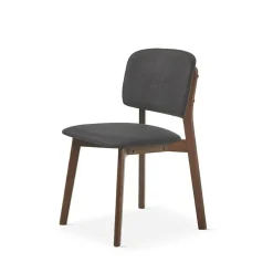 Silla de Comedor Tapizada en Madera Nogal DC-901