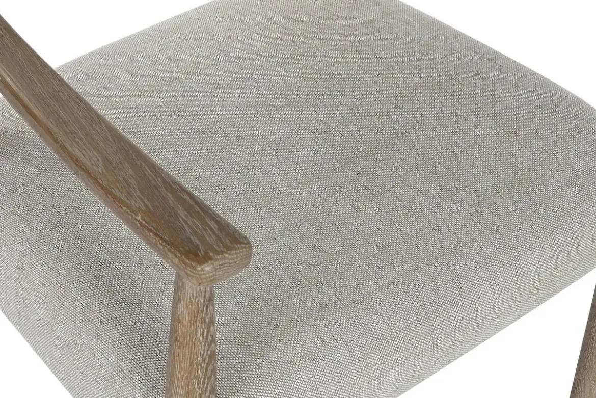 Silla de Comedor Tapizada en Poliéster y Fresno Decapé MB-216494