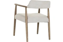 Silla de Comedor Tapizada en Poliéster y Fresno Decapé MB-216494