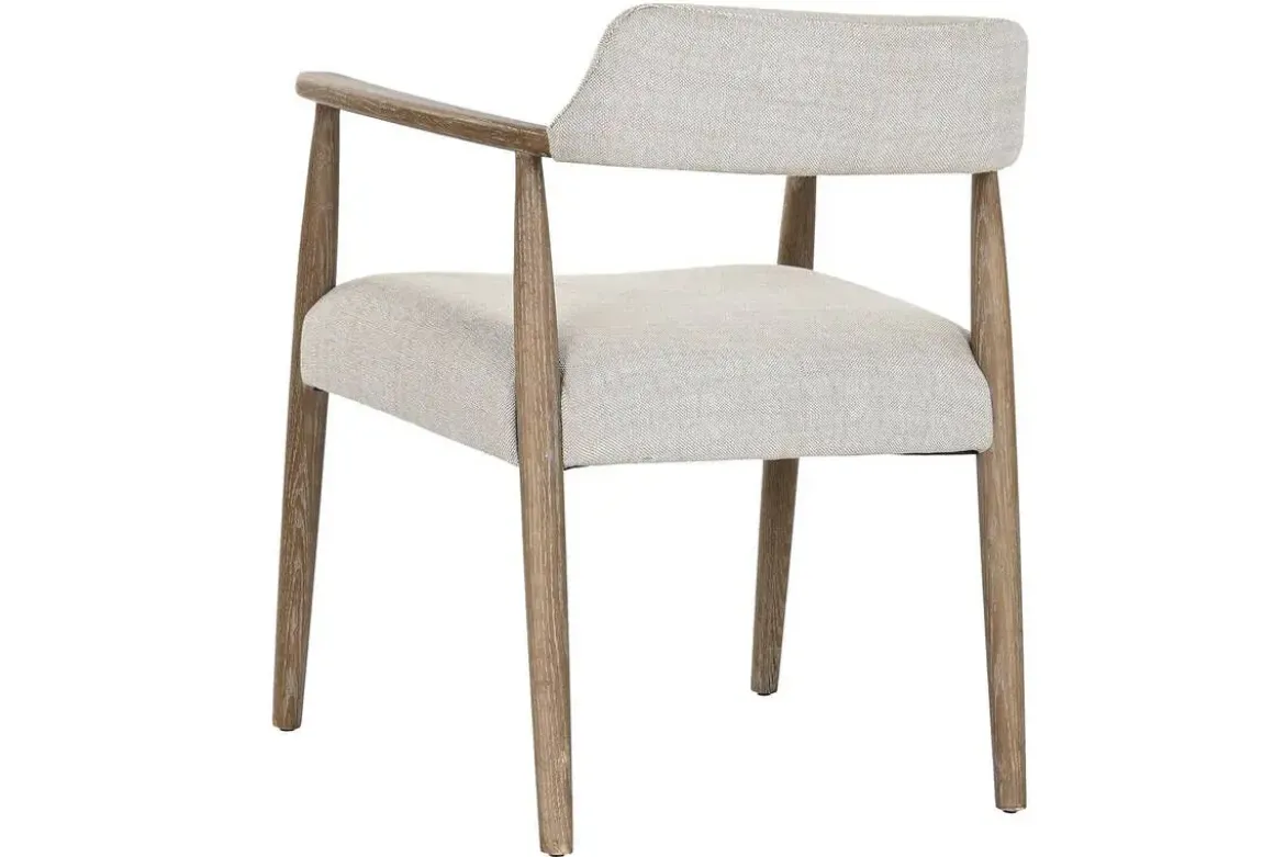 Silla de Comedor Tapizada en Poliéster y Fresno Decapé MB-216494