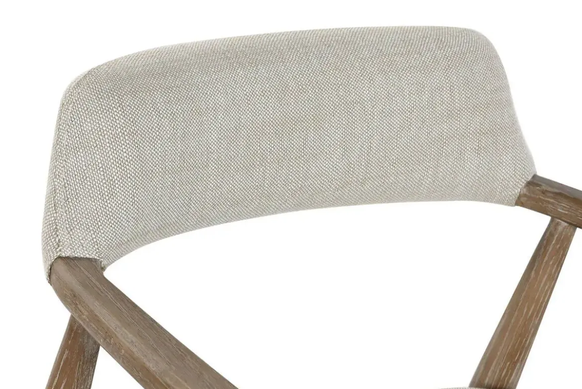 Silla de Comedor Tapizada en Poliéster y Fresno Decapé MB-216494