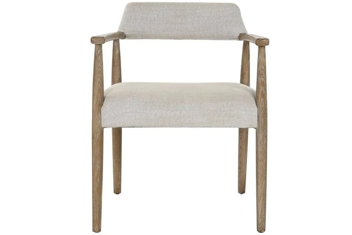 Silla de Comedor Tapizada en Poliéster y Fresno Decapé MB-216494