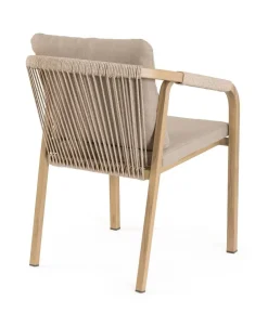Silla de Jardín con Cojines y Cuerda Trenzada KALIMERA 0664125