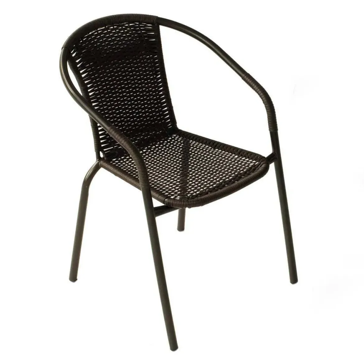 Silla de Jardín en Acero y Fibra Sintética Bronce BRASIL