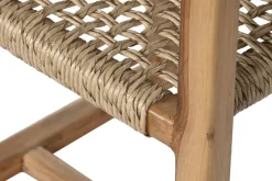 Silla de Madera Teca-Ratan 54x83 cm Natural MB-208002