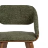 Silla de Madera y Tejido Color Marrón-Verde 614599