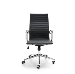 Silla de Oficina con brazos Modelo SMART tapizado en tejido Ecopiel