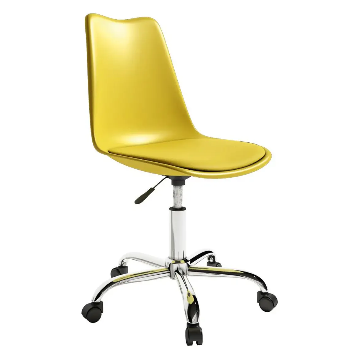 Silla de oficina con patas cromadas BREMEN