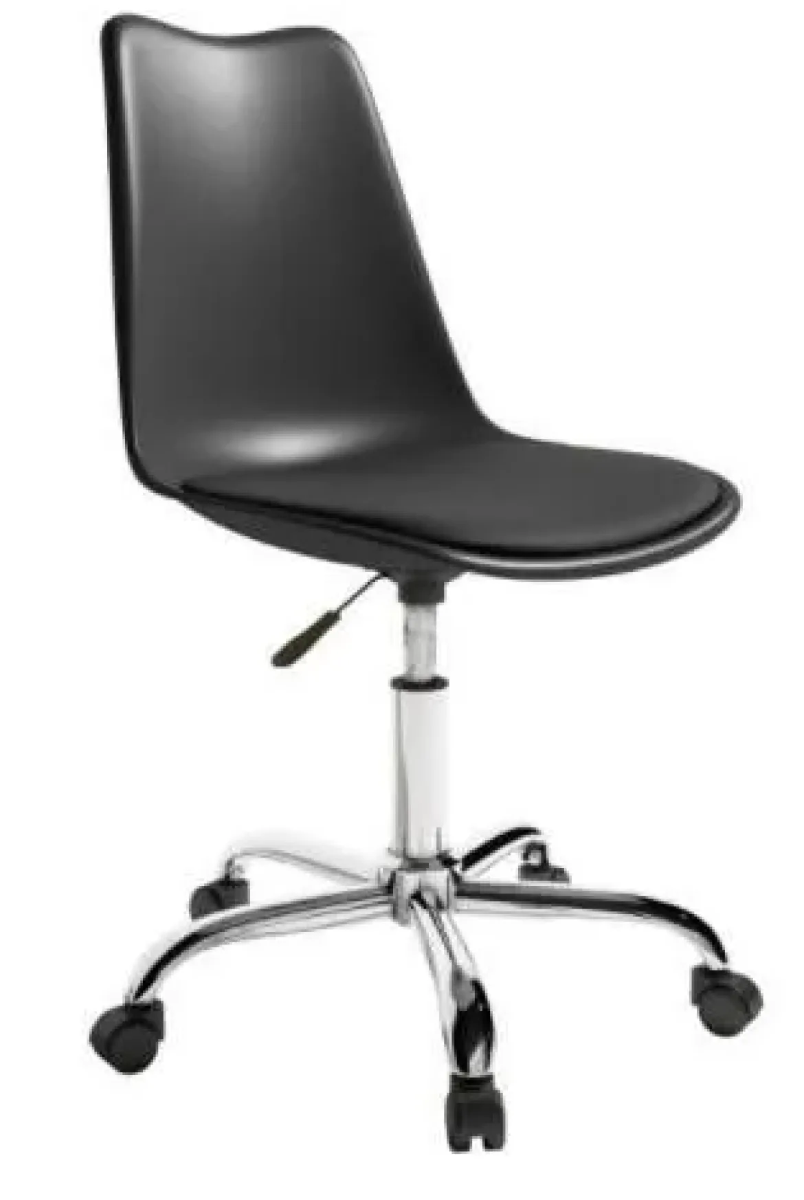 Silla de oficina con patas cromadas BREMEN