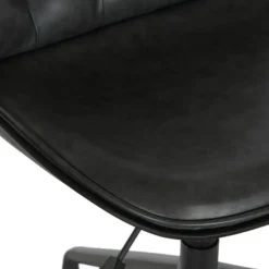 Silla de Oficina de Polipropileno y Metal Color Negro MB-205800