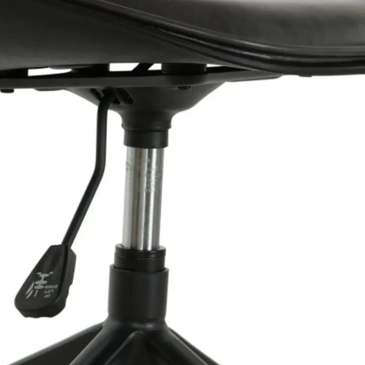Silla de Oficina de Polipropileno y Metal Color Negro MB-205800
