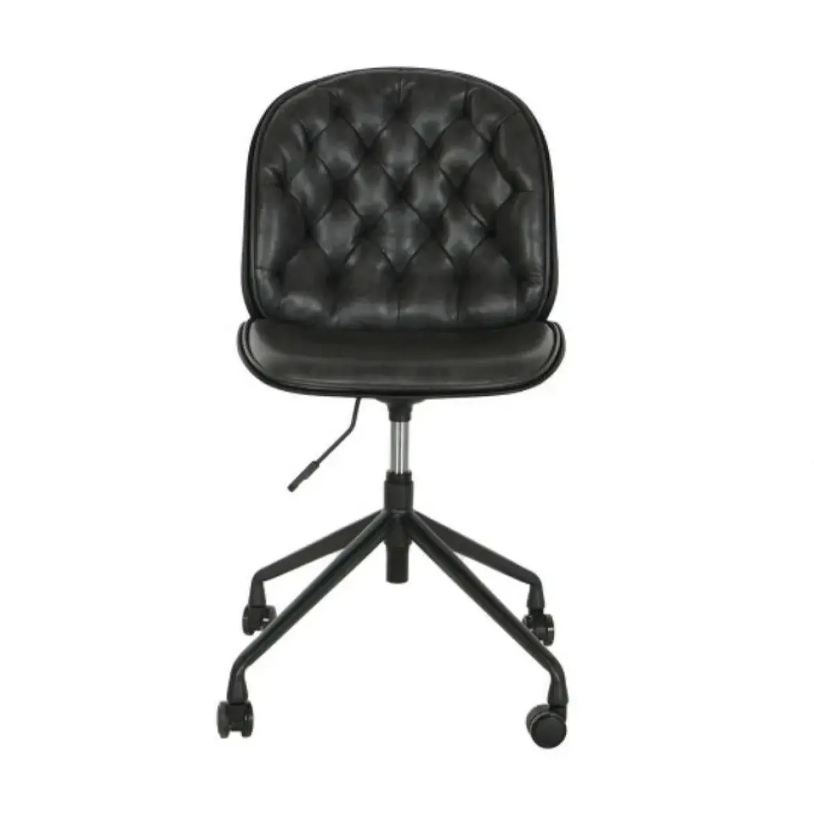 Silla de Oficina de Polipropileno y Metal Color Negro MB-205800