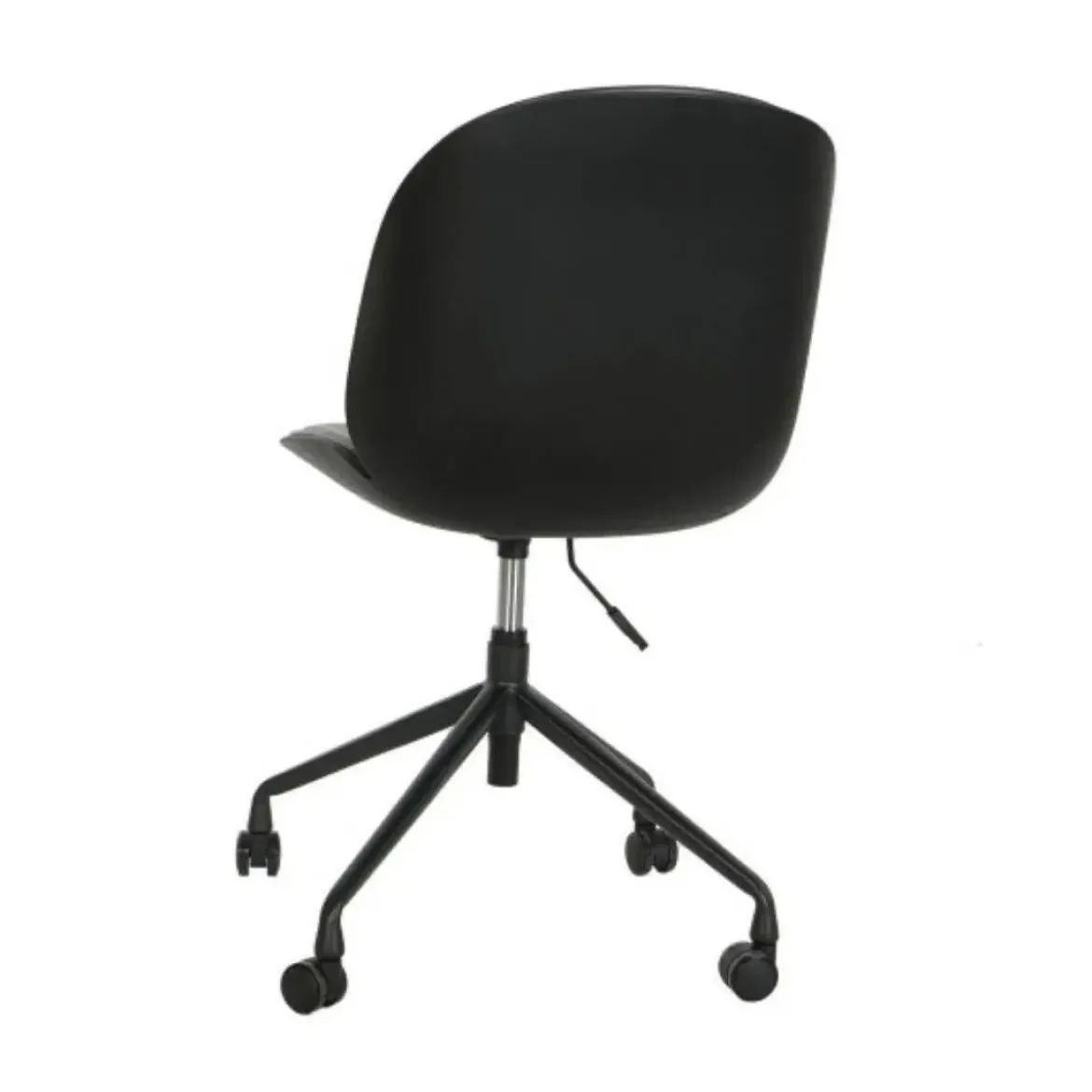 Silla de Oficina de Polipropileno y Metal Color Negro MB-205800