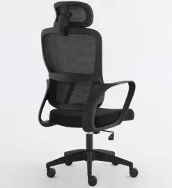 Silla de Oficina en Malla Negra con Apoyacabezas Regulable XULIA