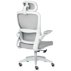 Silla de Oficina Ergonómica Gris con Malla TAYLOR 1054-H