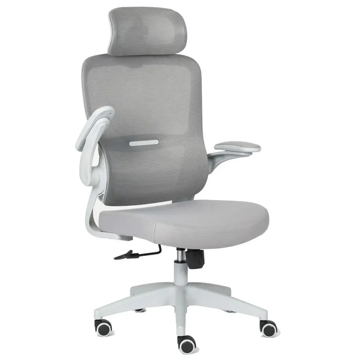 Silla de Oficina Ergonómica Gris con Malla TAYLOR 1054-H