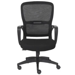 Silla de Oficina Ergonómica Negra con Malla KAROL 1051-H