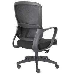 Silla de Oficina Ergonómica Negra con Malla KAROL 1051-H