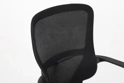 Silla de Oficina Ergonómica Negra con Malla KAROL 1051-H