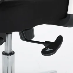 Silla de Oficina Ergonómica Tapizada en Rejilla Negra NEPTUNO