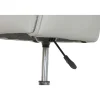 Silla de Oficina Gris con Asiento y Respaldo en PU y Ruedas MetálicasMB-222427