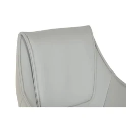 Silla de Oficina Gris con Asiento y Respaldo en PU y Ruedas MetálicasMB-222427