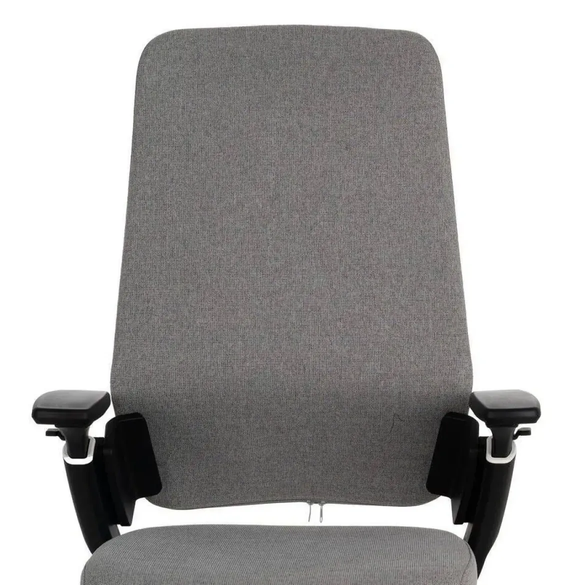 Silla de Oficina Gris con Ruedas y Reposabrazos Regulables 613247