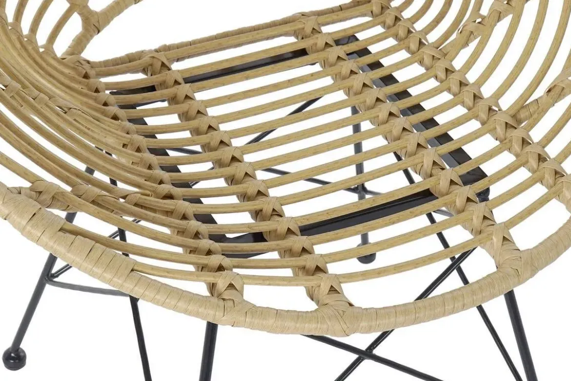 Silla de Ratán Sintético en Color Natural MB-166561